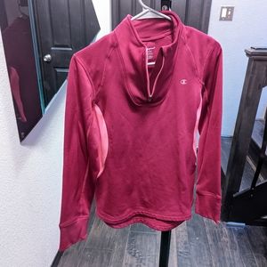 Dark pink Champion Double dry Quarter zip sweater
